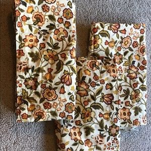 3 Custom Roman Shades* 42” x 86”*Lined